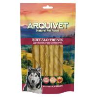Snack Natural para Perros Piel de Bufalo trenzado 100gr - 12 cm - Bajo en Grasa - Arquivet - details 1