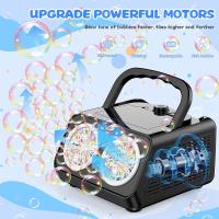 Máquina De Burbujas Automática Con 2 Ventiladores Producción De 50000+ Burbujas Por Minuto Juguetes Portátiles Para Niños - details 5