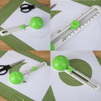 Cortador De Circulo Redondo 1PC Herramienta De Corte Para Patchwork Y Scrapbooking Con Regla De Compás Para Cartas Y Papel - details 4