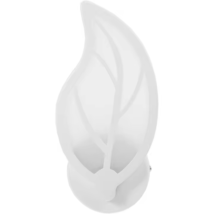 PORCHEDDU 1 lámpara de pared Modern LED with de hoja shape, lámpara de pared with de hoja shape, lámpara de noche para dormitorio, lámpara de pared decorative vintage de Hierro moldeado Pintado, lámpara de pared Blanca para interiores. - 1