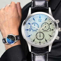 Reloj De Lujo De Cuarzo Con Dial De Acero Inoxidable Reloj Casual De Pulsera Material De Correa De Cuero Estilo Fashion & Casual - details 39