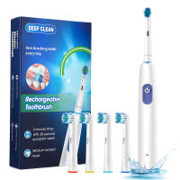 Cepillo De Dientes Eléctrico Rotativo 5 Modos Sonic Limpiador De Placa Para Adultos Recargable Con Cabezales Intercambiables Incluidos - details 1