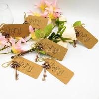 10pcs Abrebotellas Con Llavero Vintage De Esqueleto Y Etiqueta Gracias Para Favors De Boda Regalos Para Fiesta De Boda - details 1