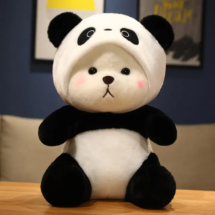 Muñeco De Peluche Panda Kawaii De 26cm Estilo Dulce Almohada De Osito Dormido Para Niños Material Suave Y Seguro - 1