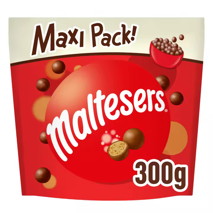 Maltesers Chocolate con Leche, MaxiPack 4 packs de 300g - 1