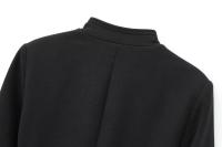 ZBZA Vestido Camisa De Mujer Con Cuello Alto Retro Y Aros En Hombros Cierre Único Slim Fit Solido Casual De Otoño E Invierno - details 8