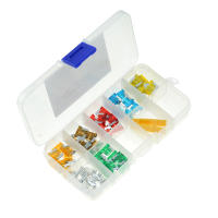 50pcs De Fusibles De Hoja Micro Para Coche Y Camión 5A 7.5A 10A 15A 20A 25A 30A En Caja De Plástico Con Clip Assortment - details 1