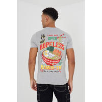 Camiseta Brave Soul RAMEN 149TAKEAWAY manga corta gris con estampado - details 1