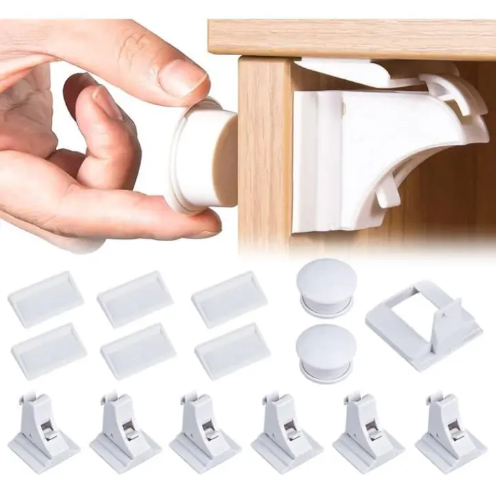 2 Llaves, cerradura magnética para niños, Cerradura para ropa de bebé - 1