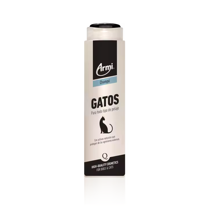 ARMI Champú Gatos Para Todo Tipo De Pelaje 225ml - Champú Gatos Hidratante - Champú Para Gatos 225 ml - - 1