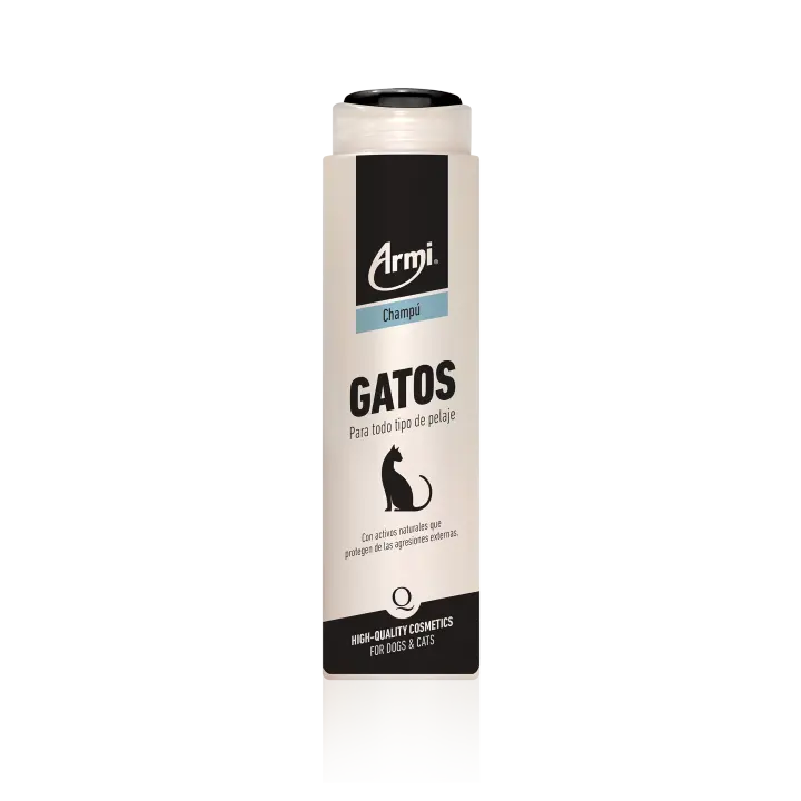 ARMI Champú Gatos Para Todo Tipo De Pelaje 225ml - Champú Gatos Hidratante - Champú Para Gatos 225 ml - - 1