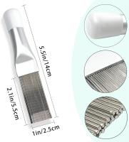 Cepillo De Limpieza Para Radiador Y Condensador De A/C De Acero Inoxidable 1/2pcs Herramienta De Reparación De Finas Comb De Aire Acondicionado Y Straightener De Bobina - details 1