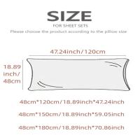 Funda De Almohada Amigable Con La Piel Para Parejas Tamaño Grande De Poliéster Suave 120/150/180cm Cubierta De Almohada Abrazadora Para Hogar Y Hotel - details 0