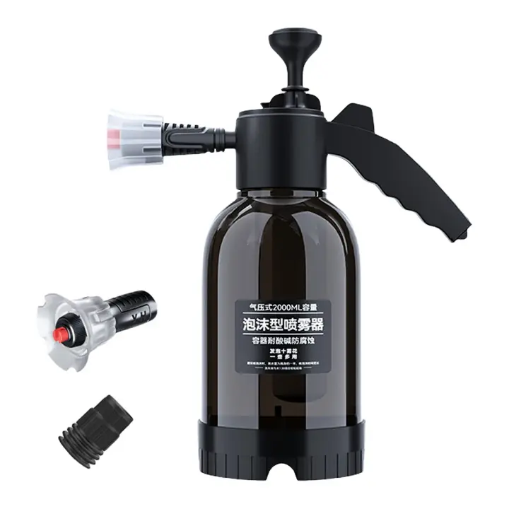 Botella De Espuma De Nieve Eléctrica 2/1.5L Con Recarga USB De 2300mAh Lanzador De Agua Para Limpieza De Ventanas Y Lavado De Coche - 1