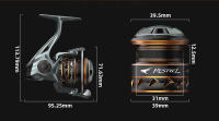 Carrete De Pesca KastKing Kestrel Spin Finesse Sistema 131g Peso 6.2:1 Ratio De Engranajes 10BB+1RB 4.5KG Arrastre Máximo Carrete De Pesca - details 1