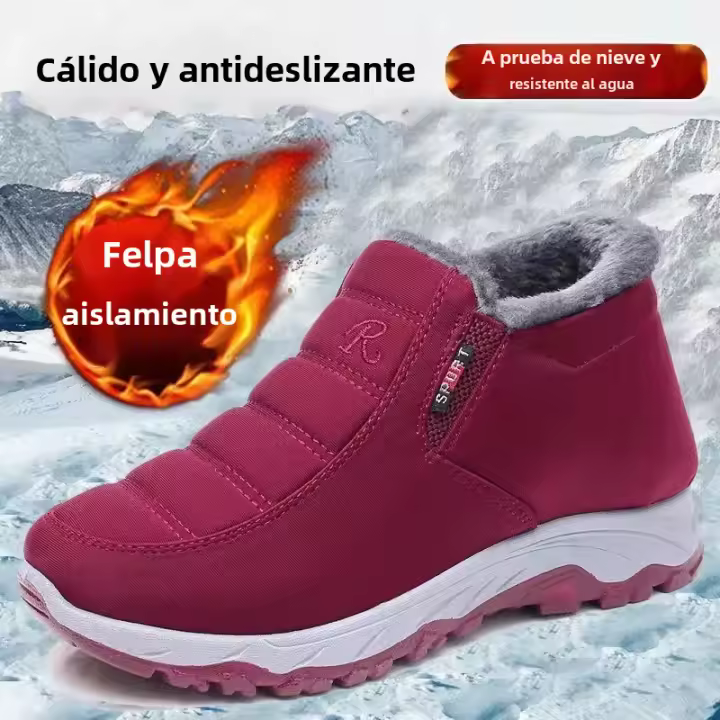 Zapatos De Mujer Otoño Invierno Casual De Algodón Con Suela Gruesa Calientes Antideslizantes Asequibles Con Envío Gratis Botas De Tobillo - 1
