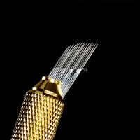 100PC 3 Filas 16Pines Nano Hojas De Microblading Agujas De Maquillaje Permanente Para Tatuaje De Cejas 3D Bordado Ojo Nanonegros De Acero Inoxidable 316L - details 11