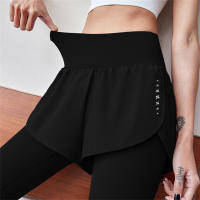 Leggings De Yoga Para Mujer Cintura Alta 2-en-1 Fitness Quick Dry Levantamiento De Glúteos Running Deporte Compresión Moistur - details 4