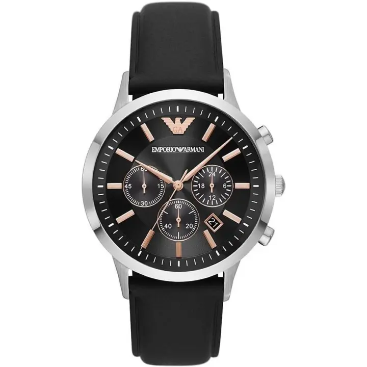 Emporio Armani Reloj hombre AR11431, con calendario, Incluye Caja Original, Diámetro: 43MM - 1