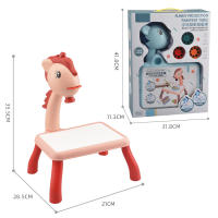 Tablero De Dibujo LED Para Niños Juguete Educativo De Arte Y Pintura Con Proyector De Imagen Para Niñas Y Niños Material ABS Adecuado Para Edades 6-12 Y 14+y - details 18