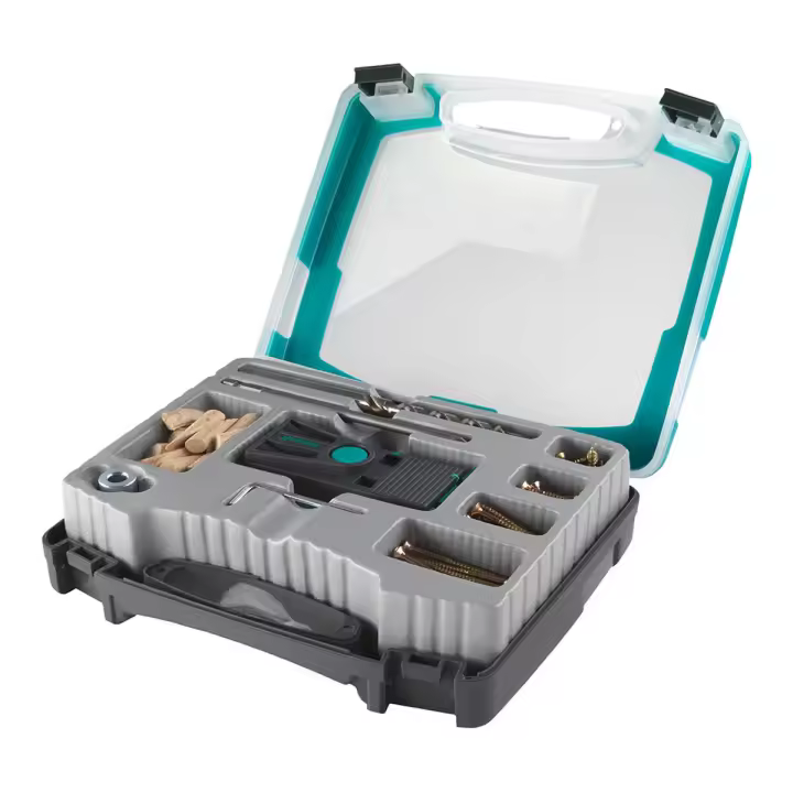 Kit para ensamblaje de madera Wolfcraft undercover-jig PZ 4642000 55 Piezas - 1