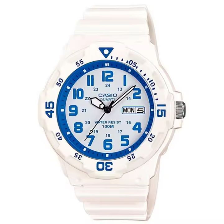 Casio  Mrw-200hc-7b2vdf Reloj De Pulsera Analógico Para Hombre Color Blanco - 1
