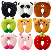 Almohada De Viaje Para Cuello En Forma De U Suave Y Confortable De Peluche Para Niños Y Adultos Oficina Cojín De Descanso - details 1