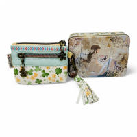 Monedero 3 Cremalleras Sweet & Candy Bags C-068-02 - 12 x 9.5 x 2 cm - 4 modelos diferentes con estampados únicos. - details 1