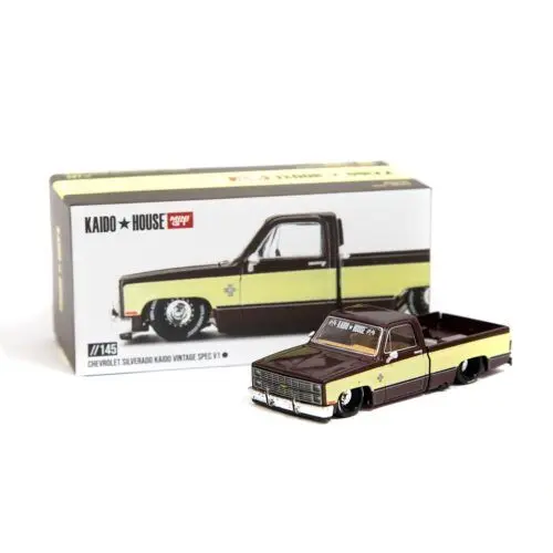 Mini GT Kaido House Chevrolet Silverado Vintage Spec V1 (1980) Marrón - 1