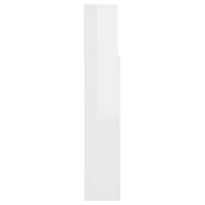 vidaXL Mueble cabecero blanco brillante 140x19x103,5 cm - 1
