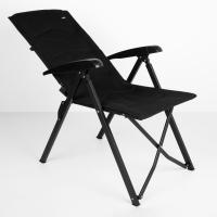 Aktive - Silla plegable acolchada, 49x76x109 cm, color negro, 5 posiciones, topes antideslizantes, tejido poliéster, incluye bolsa de transporte, peso soportado 110 kg, sillas de playa plegables, sillas plegables terraza, silla plegable camping - details 2