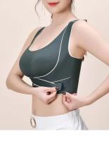 Sudadera Deportiva Ajustable Delanteramente Con Hebilla Sin Aros Y Con Almohadillas Para Mujer Transpirable Y Cómoda Para Gimnasio Yoga Y Fitness De Baja Intensidad - details 11