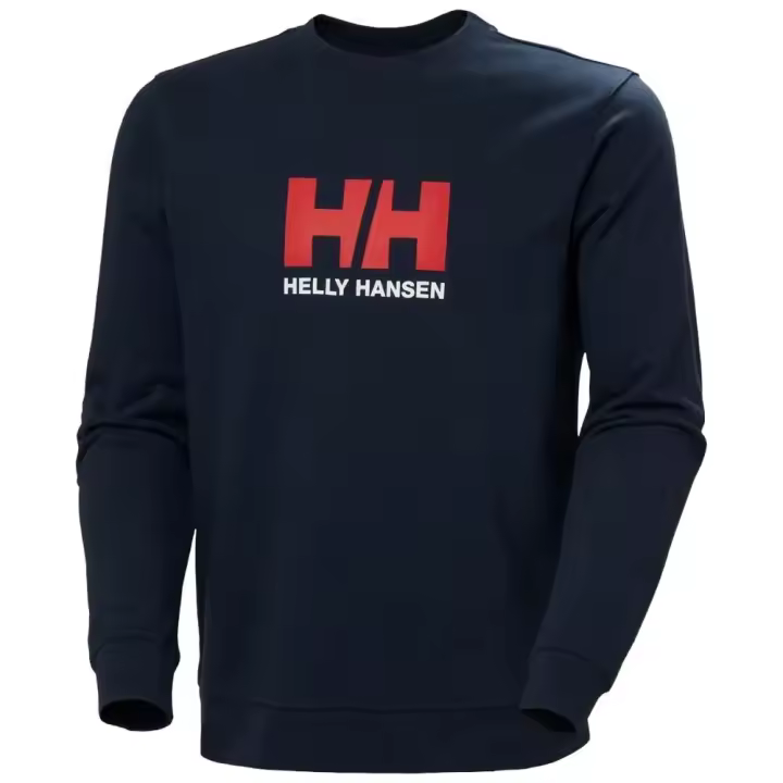 Sudadera Azul Helly Hansen HH Logo Crew Sweatshirt Navy sin Capucha Cómoda y Versátil - 1