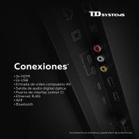 TD Systems - Smart TV 43 pulgadas Qled 4K. Samsung TV Tizen OS 8.0. Sintonizador triple (DVB-T2/C/S2). Televisores con Samsung Smart TV Gaming Hub. Televisión del 2026. Compatible con Prime Video, Netflix, Movistar+, HBO, y más Apps - PRIME43QC22TIZEN - details 6