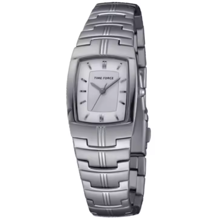 Time Force Tf4058l02m  Reloj Para Para Mujer Color Plateado - 1