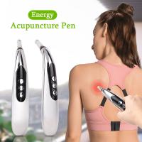 Lápiz De Acupuntura Eléctrico Recargable Masajeador Terapéutico Alivio Del Dolor Energía Meridiana Herramienta De Relajación Corporal Material ABS - details 1