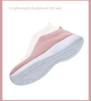 Zapatillas De Mujer Vulcaneadas De Alta Calidad Zapatillas De Encaje Transpirable Talla Grande Zapatos Planos Para Caminar Loafers Sin Cordones - details 6
