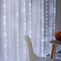 Luces De Cortina LED Con Control Remoto Y USB Para Decoración De Hogar Fiesta Boda Halloween Navidad Instalación Sencilla En Ventanas Paredes - details 4