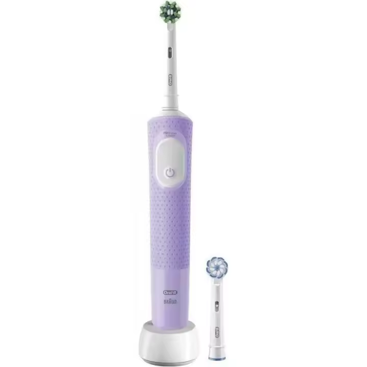 CEPILLO DENTAL ELÉCTRICO BRAUN VITALITY PRO / COLOR MORADO / 3 MODOS DE CUIDADOS / TEMPORIZADOR INTEGRADO - 1