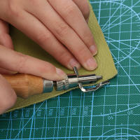 Herramienta De Groover De Cuero Ajustable Cuchillo Para Cortar Y Crear Bordes Beveler Para Manualidades Y DIY - details 2