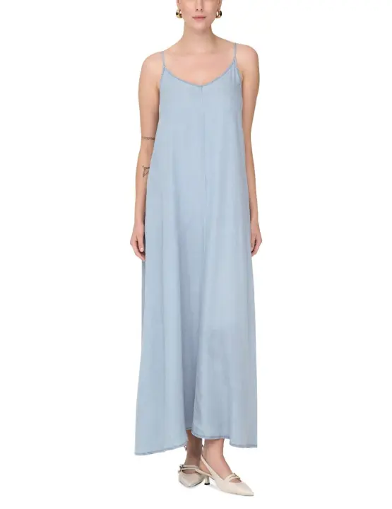 Vestido Only Charis maxi azul claro tirante fino para mujer - 1