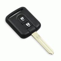 Banner - Carcasa mando llave del coche 2 botones compatible con Nissan v2 negro