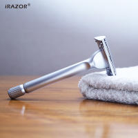 Afeitadora De Seguridad De Doble Hoja iRAZOR Para Hombres Con Estilo Mariposa Y 10 Hojas Originales Corte De Pelo Y Afeitado - details 0