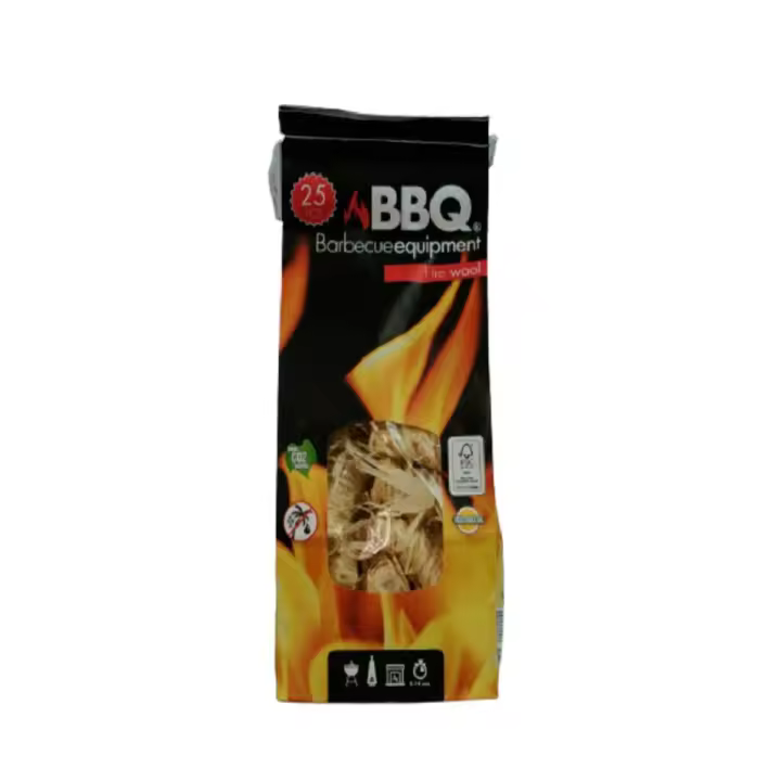 Bbq - Caja 25 Rollos Madera Encendido - 1