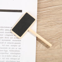 Tablero De Madera Negro Mini 50 Piezas Rectángulo Panel De Clips Etiquetas De Memorias Sin Marco Tipo De Estilo Móvil - details 3