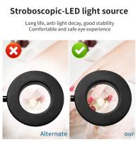 Lámpara De Escritorio LED Con Clip USB Multicolor Ajustable Luz Nocturna Para Cama Flexível Cor Preto Luz De Leitura - details 4