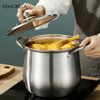 Olla De Acero Inoxidable Para Sopa Gran Capacidad Para Cocinar Fideos Y Pollo Estilo Universal Para Fogón Y Cococitor Inducción - details 2