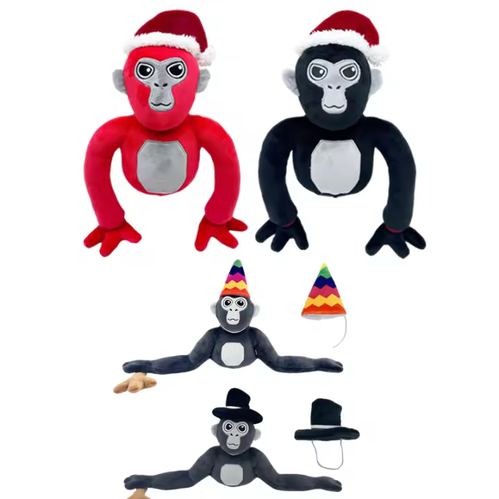 Juguete De Peluche Gorila Polychrome Gorilla Tag Monke Muñeco De Peluche Suave Para Decoración Del Sofa Dibujos Animados Regalos Creativos Para Niños - 1