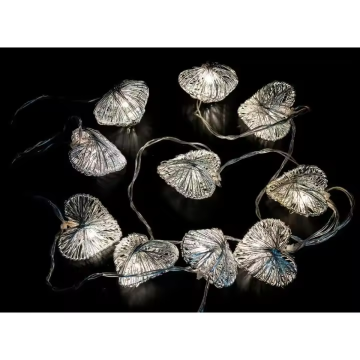 GUIRNALDA CORAZÓN PLATA LED 5,80mts INTERIOR ADoceVoltios - 1