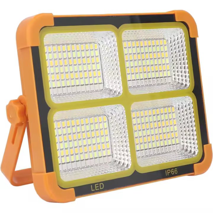 Foco LED Portátil para exterior | Carga con luz solar y USB | Protección contra lluvia IP66 | Ideal para Camping, Jardín, Emergencias, Garaje, Taller | Con 5 modos de iluminación - 1